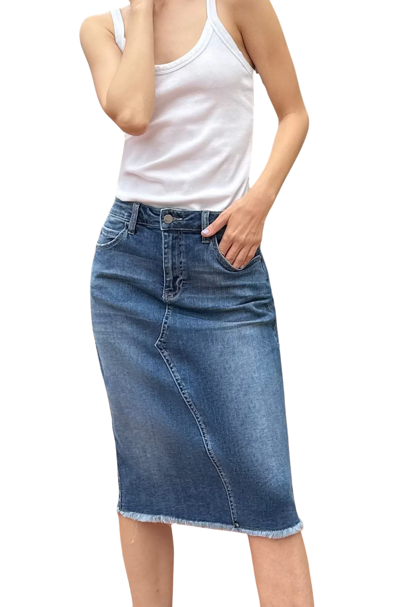 wash-lab-Reveal-Denim-Mini-Skirt